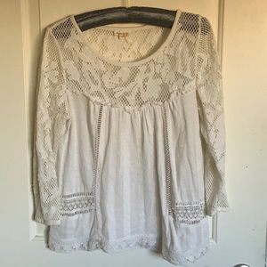 Meadow Rue Anthropologie lace top